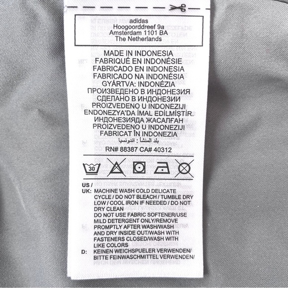 adidas Originals, Elongated Polar Fleece Jacket, Oversized Fit, Grey, Sz… - Picture 8 of 9